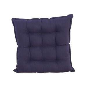 Maine & Crawford Sheena 40x40cm Seat Cushion W/ Ties - Navy