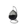 Kakadu Pod Chair - Black Frame with Black Cushion L103 x W110 x H200