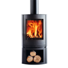 Scandia Black Helix Indoor Wood Heater