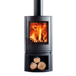 Scandia Black Helix Indoor Wood Heater