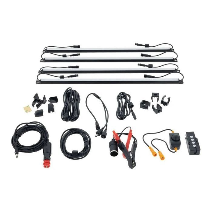 Hulk 4 Bar LED Dual Colour Weatherproof Camping Light Kit 12V 50cm