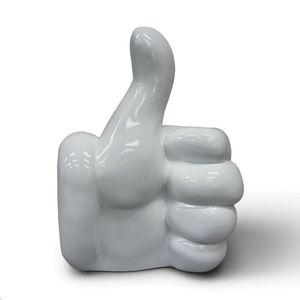 Urban Attitude Thumbs Up Statue - Glossy White
