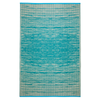Fab Habitat 150x238cm Teal And Cream Brooklyn Modern Recycled Plastic Reversible Outdoor Rug