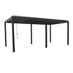 Backyard Discovery Sarasota 6m x 3m Galvanized Steel Louvered Pergola with Adjustable Sunshade Roof and PowerPort