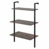 Costway 3tier Wall Shelf Metal Bookshelf Utility Rack Kitchen Laundry