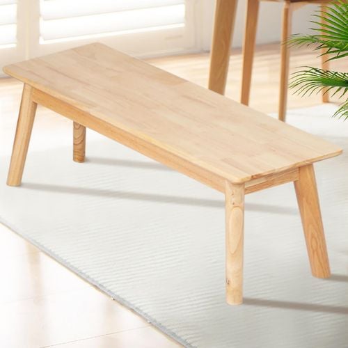 Levede Dining Bench Chair Wooden Seat Bunnings Australia