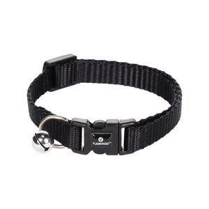 Flamingo Ziggi 20-35cm Black Cat Collar