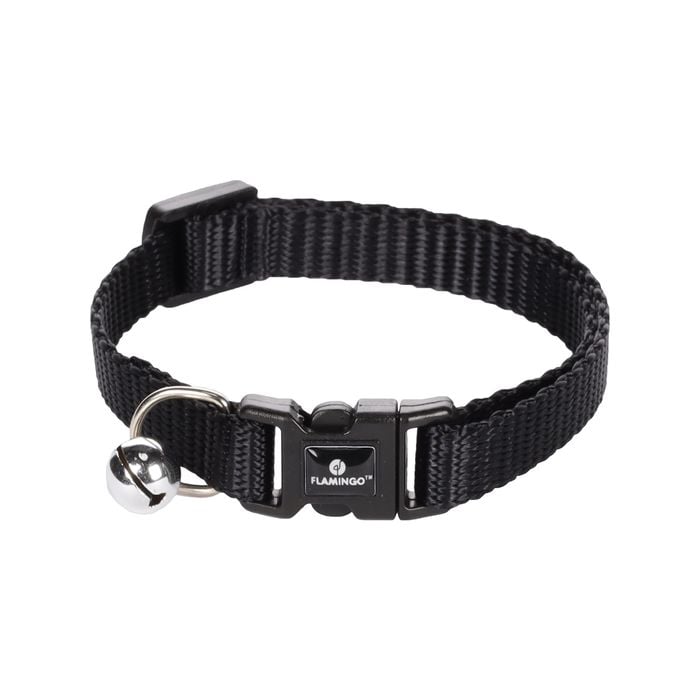 Flamingo Ziggi 20-35cm Black Cat Collar