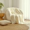 Cadence & Co. Amelie Super Soft Boucle Throw Ivory 130x170cm