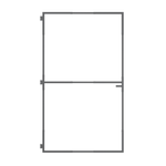 RapidFence 1200 x 1870mm Grey Adjustable Steel Gate Frame Kit
