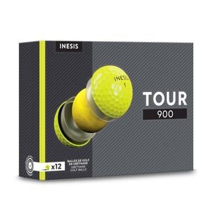 Decathlon - Golf Balls X12 - Inesis Tour 900 Yellow - One Size