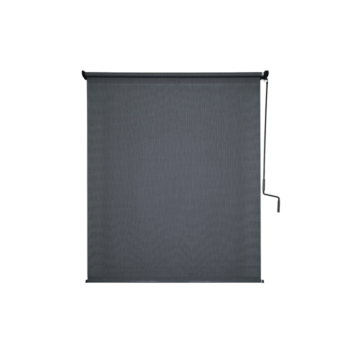 Coolaroo 1.8 x 2.4m Gunmetal Crank Operated Outdoor Blind