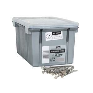 NZ Nails 90 x 4mm 5kg 316 Stainless Steel Flat Head Nail