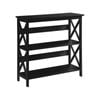 Sarantino Lucas 3-Tier Bookshelf Display Rack in Black