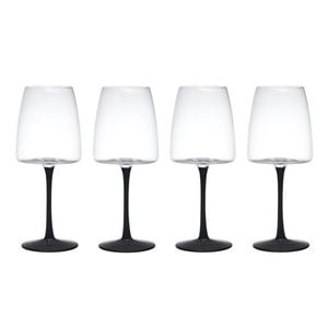 4pc Mikasa Palermo Crystal Red Wine Glass Set 450ml