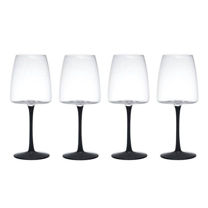 4pc Mikasa Palermo Crystal Red Wine Glass Set 450ml