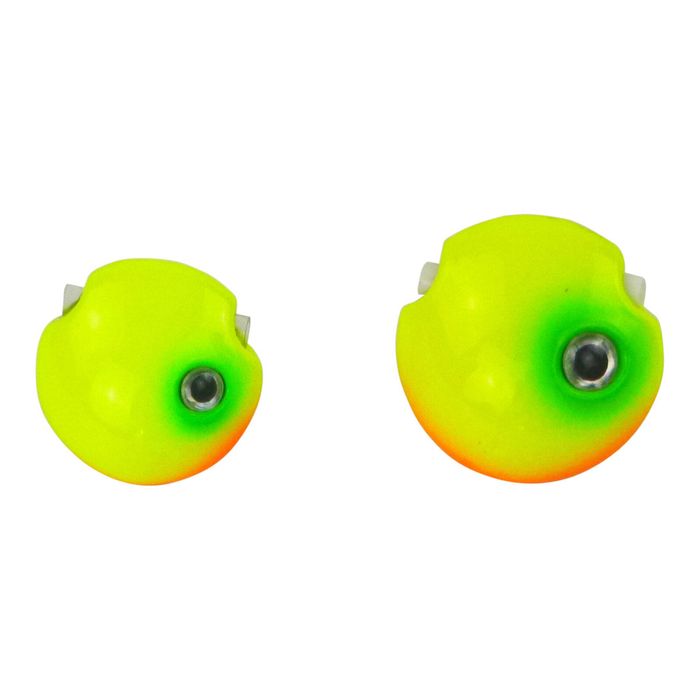 Finesse Kabura Slider Jig Head, 100gm, Lime Spider, 2 Pack
