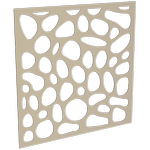 ProtectorAl 300-1200w x 300-1200h Paperbark Riverstone Unframed Solid Aluminium Decorative Panel