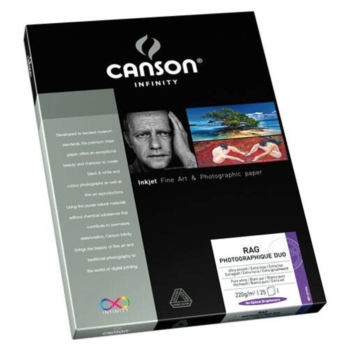 Canson Infinity Rag Photographique Duo 220gsm A3 X 25 Sheets