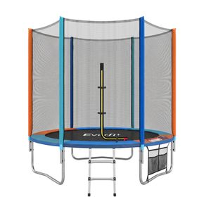 Everfit 6FT Kids Trampoline with Enclosure Net Storage Bag Outdoor Rebounder 60KG Capacity