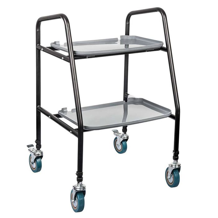 Mobile Meal Tray Walker - Height Adjustable, Lockable Brakes