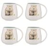 4PK Ashdene Bush Buddies Wombat Snuggle 500ml Mug - White