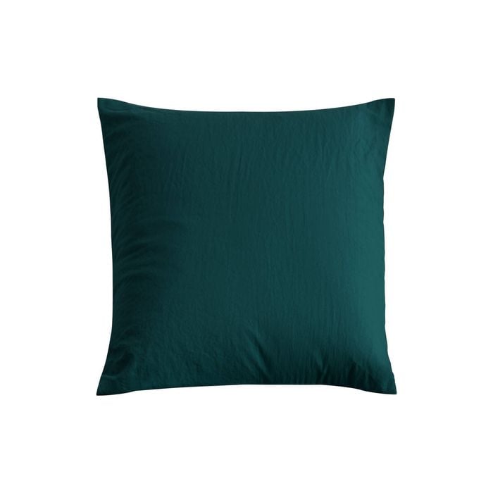 Dreamaker Superfine Washed Microfibre European Pillowcase Teal