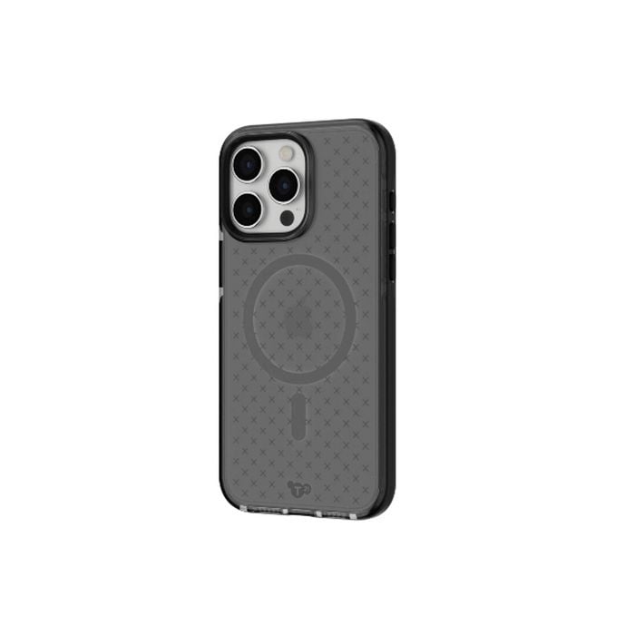 Tech21 Evoclear W/ Magsafe Phone Case For Apple Iphone 15 Pro Max - Smokey/black