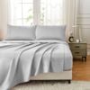 LINENOVA 100% Cotton Luxury Soft Sheet Set-Grey King