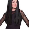 Rubies Morticia Wig Adult 6461 Black Hair Headwear Halloween Party Accessory