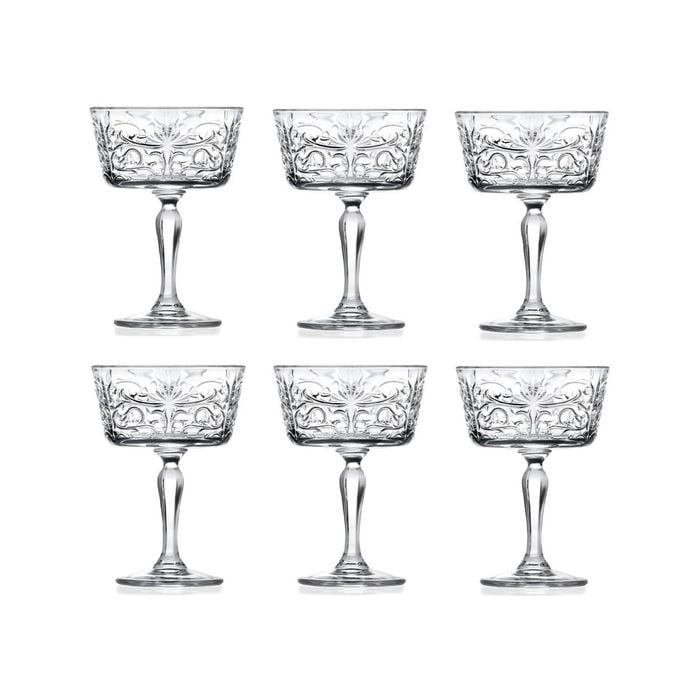 RCR Tattoo Champagne Dessert Goblet Set 6 - 268ml
