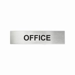 Sandleford 200 x 50mm Stainless Steel Office Sign