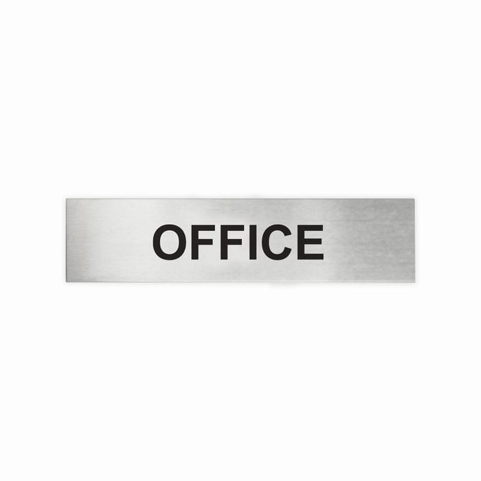 Sandleford 200 x 50mm Stainless Steel Office Sign