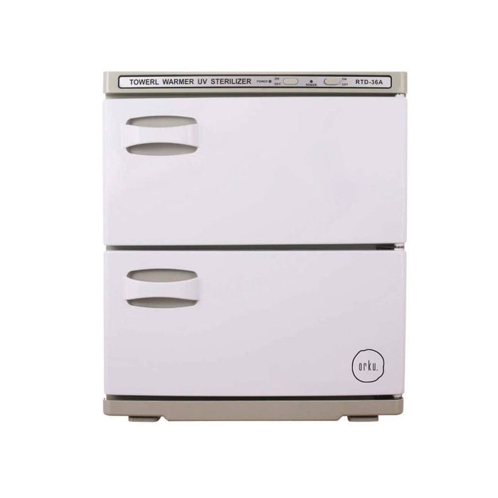 Orku 36L White UV Electric Towel Warmer Steriliser Cabinet Salon Heat Sanitiser