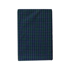 Tartan Blue Green Bassinet Fitted Sheet with a Flat Sheet Sewed Attached