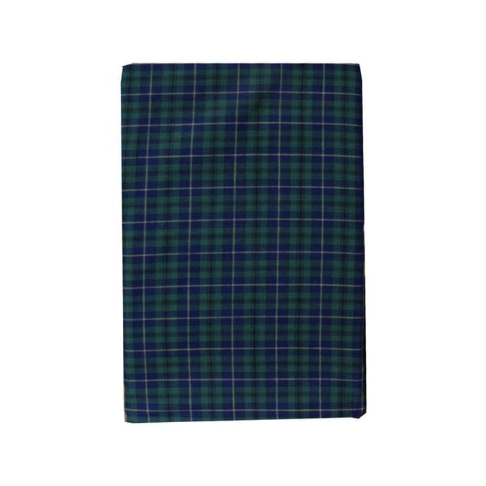 Tartan Blue Green Bassinet Fitted Sheet with a Flat Sheet Sewed Attached
