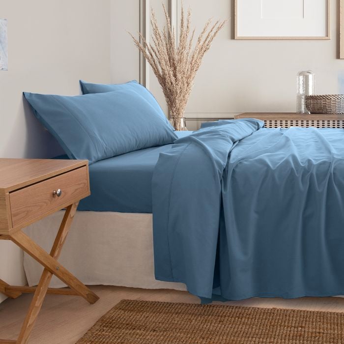 Royal Comfort 3000 Thread Count Bamboo Cooling Sheet Set Denim Queen