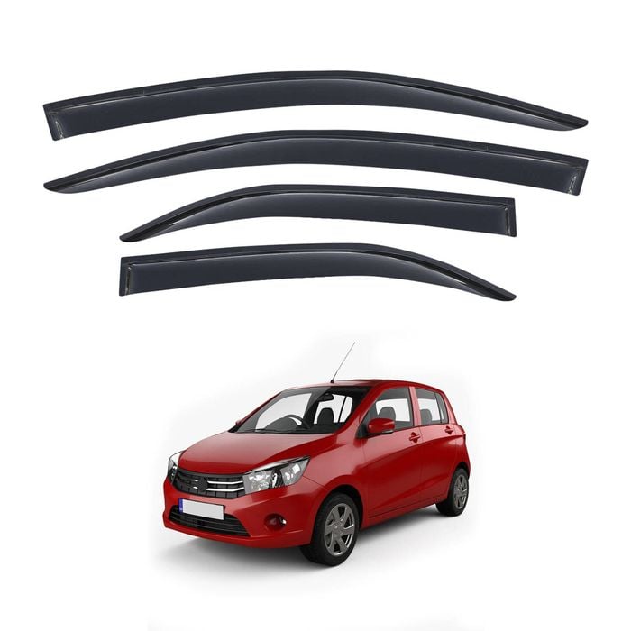 AUSGO Weather Shields For Suzuki Celerio 2014-2019 Weathershields Window Visors Wind Deflectors