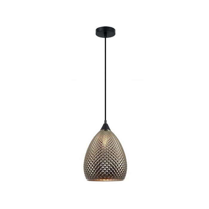 CLA Lighting RICTUS Glass Ellipse with Quadrilateral Segments Pendant Light - Chrome