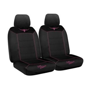 R.M.Williams Rmw Longhorns Jillaroo Black Mesh Front Car Seat Covers Universal Fit