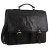 Pierre Cardin Men's Leather Business/Computer Shoulder Bag 39x31cm Black