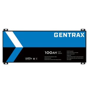 Gentrax 12v 100ah Blade Lifepo4 Lithium Battery – Ultra-flat 65mm For Tight Spaces