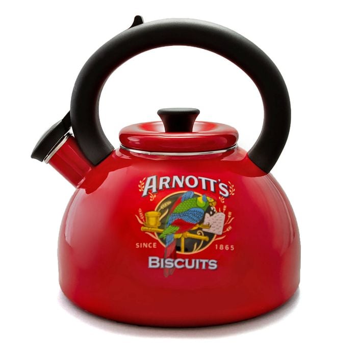 Rojo Rojo Arnotts Enamel Whistling Kettle 2.1l Red