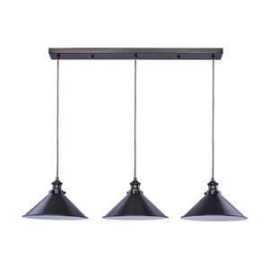 Lexi Lighting Brightyts 3 Lights Ceiling Light Pewter Metal 1800mm