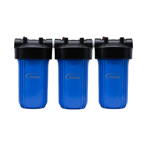 Stefani 10" Triple Lead Free Whole Of House Water Filtration System