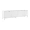 Adoria Entertainment Unit TV Cabinet 180cm 4 doors white