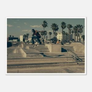 Galrie Stunning Skateboarding Photograph Capturing Skate Tricks, Poster Only, A3 30 x 42cm (12 x 16inch)