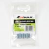 Oxbuild M6 Zinc Plated Hex Coupler - 4 Pack