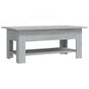vidaXL Coffee Table Grey Couch Table Living Room Accent Table