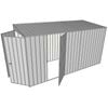 Build-a-Shed 1.5 x 3.7 x 2m Single Hinged Side Door Skillion Shed - Zinc